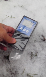 雪風景の放射線量測定　Dose-of-radiation measurement of snow scenery